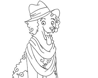 Printable Dogtor Who Coloring Pages, Pack 1