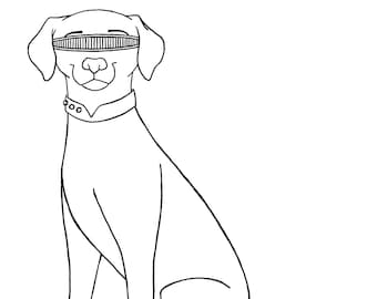 Printable Dog Trek Coloring Pages, Pack 2