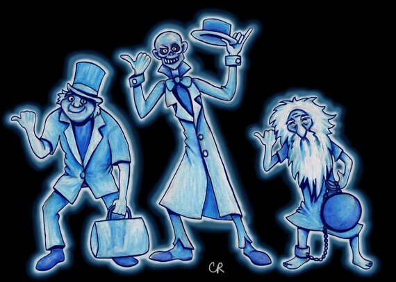 Hitchhiking Ghosts print | Etsy