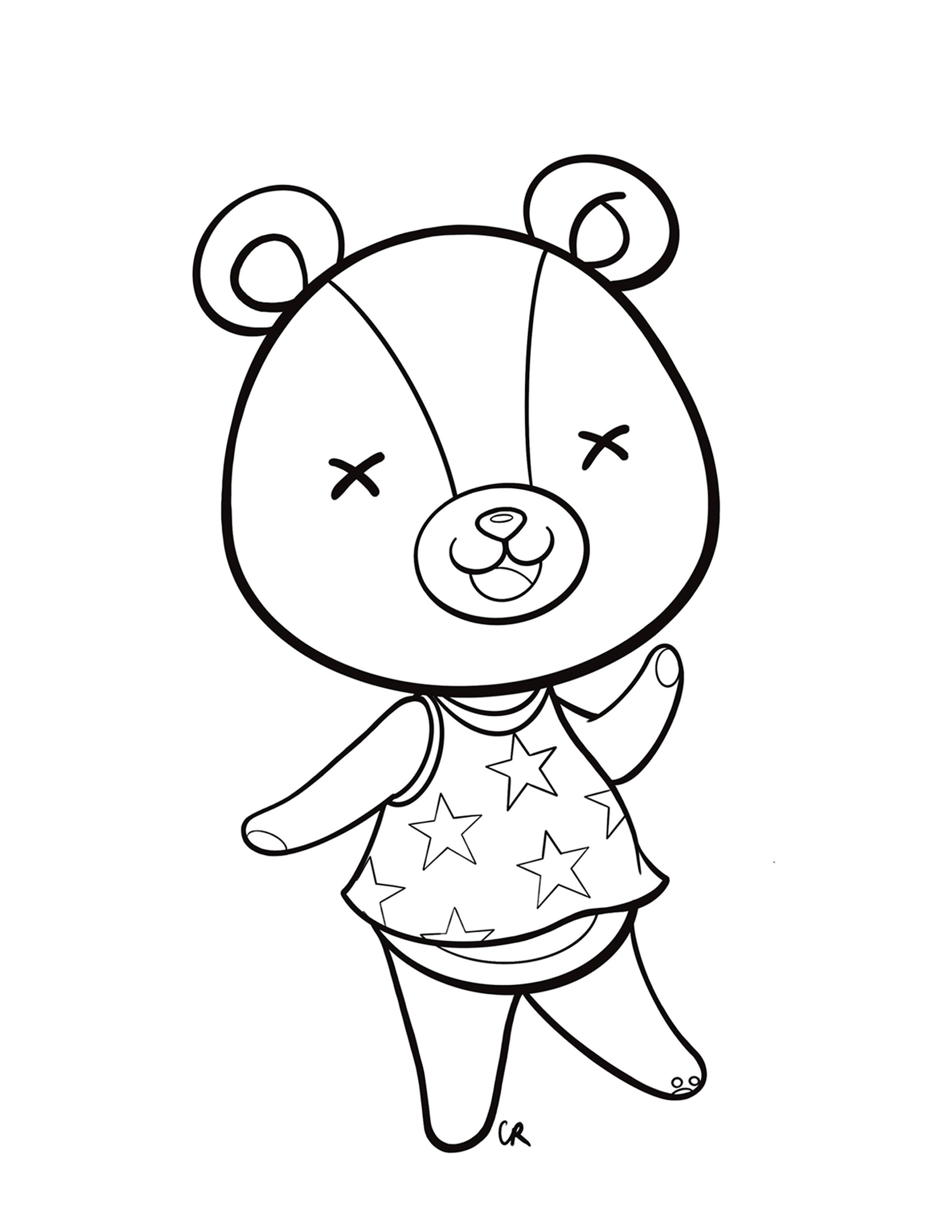 Animalcrossing Coloring Pages Stitches Coloring Pages