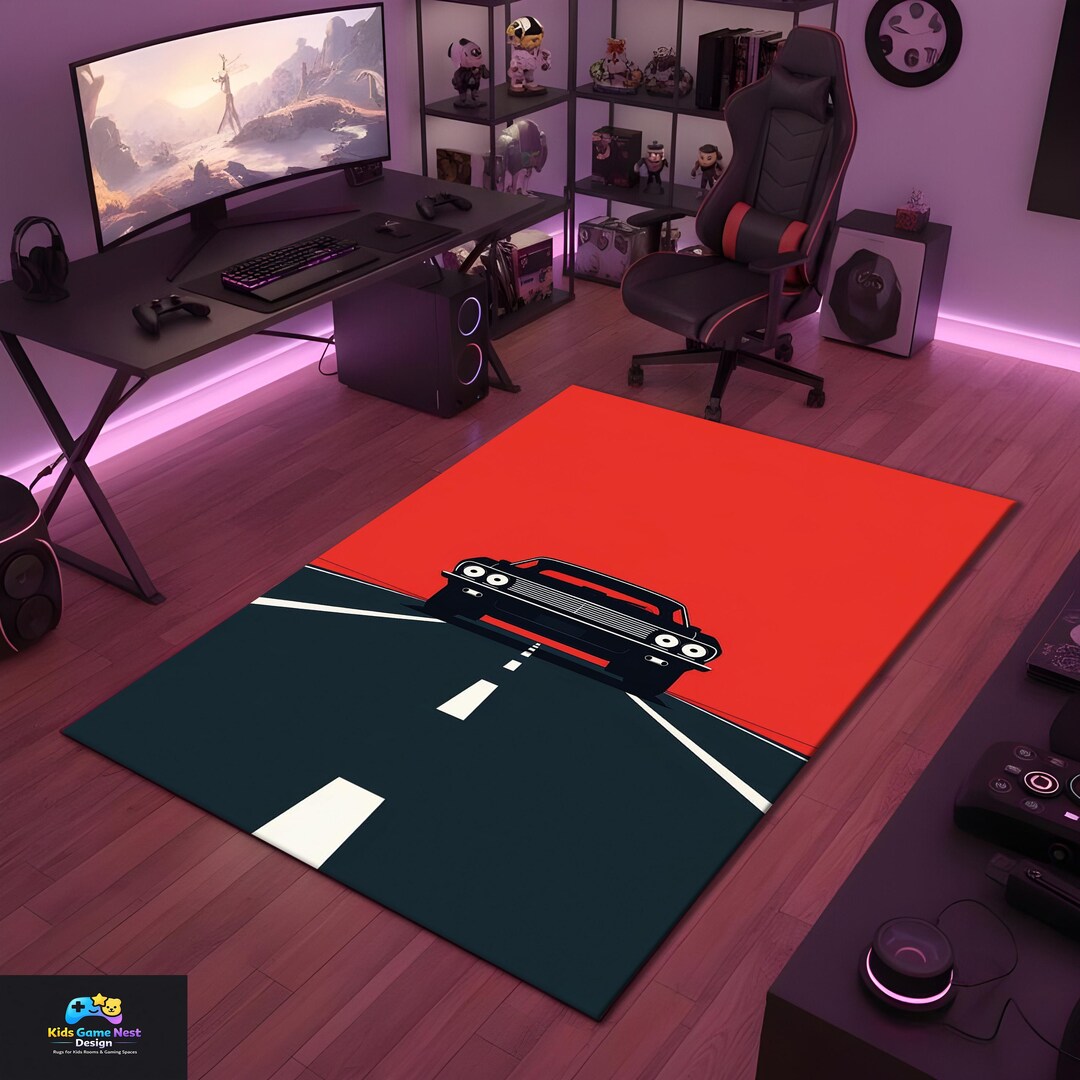 Vehicle Rug Car Road Rug, Racing Car Carpet, Kids Vehicle Rug, Boys Room Decor Rug ...