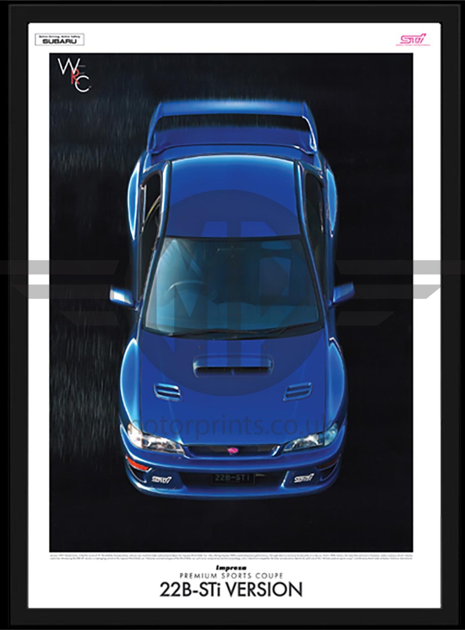 Subaru Impreza 22b Sti Version Poster A2 - Etsy