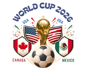Trofeo de la Copa Mundial de la FIFA 2026 PNG (Descarga digital) – Estilo de logotipo de arte futbolístico