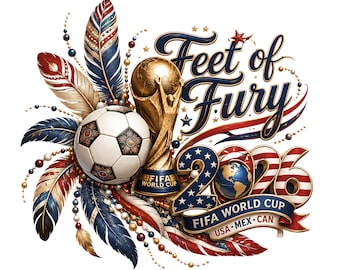 Trofeo de la Copa Mundial de la FIFA 2026 PNG / Camiseta de aficionado al fútbol para sublimación (descarga digital)