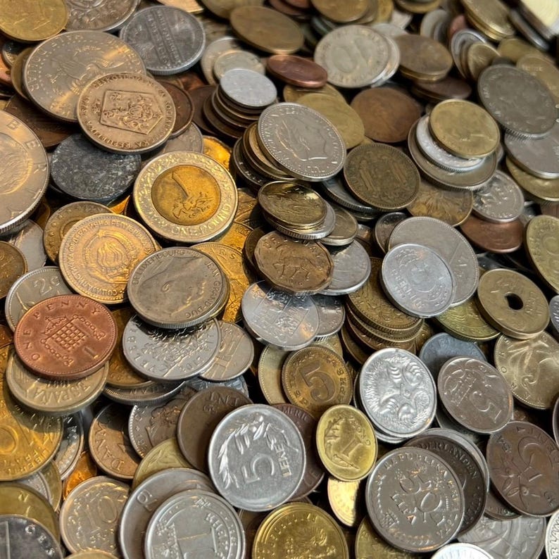 World Coins Set – Mixed Foreign Coins Lot – Choose 5, 10 or 15 Coins ...