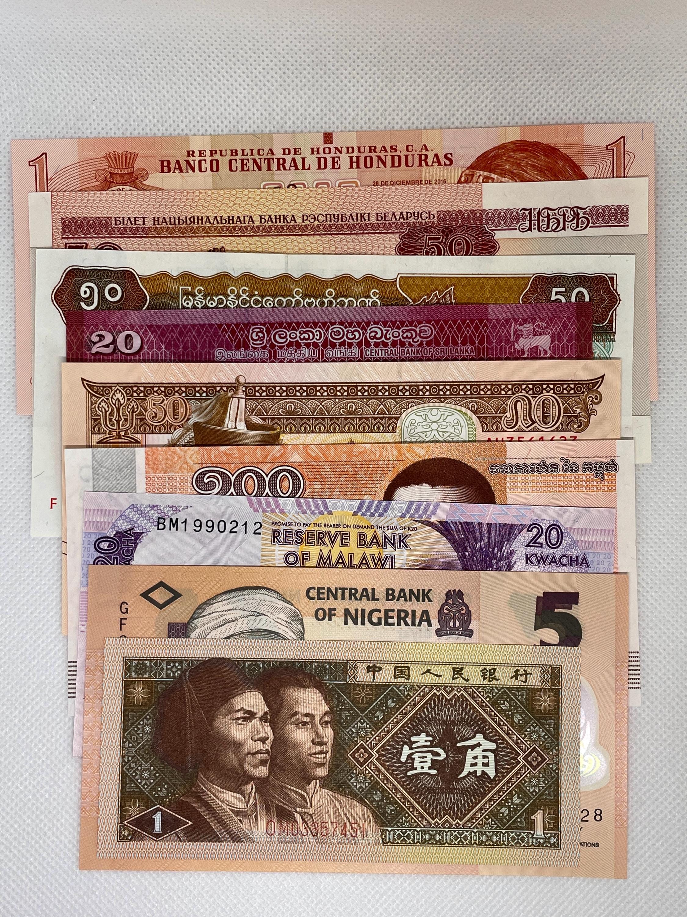 Notes Mix Money World Banknotes Lot | 5–100 Different Notes | Mixed Countries | UNC ...