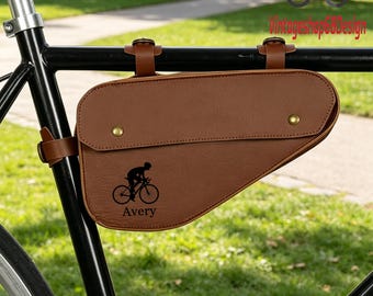 レザー製自転車サドルバッグ：自転車用工具収納 - Etsy 日本