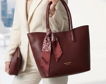 Elegante set di borse tote in pelle, borsa a mano minimalista beige, borsa a tracolla per tutti i giorni