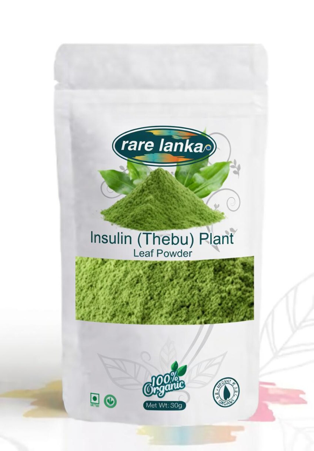 Insulin (thebu) Plant Leaf Powder, Pure Ceylon Organic Herb - Etsy ...