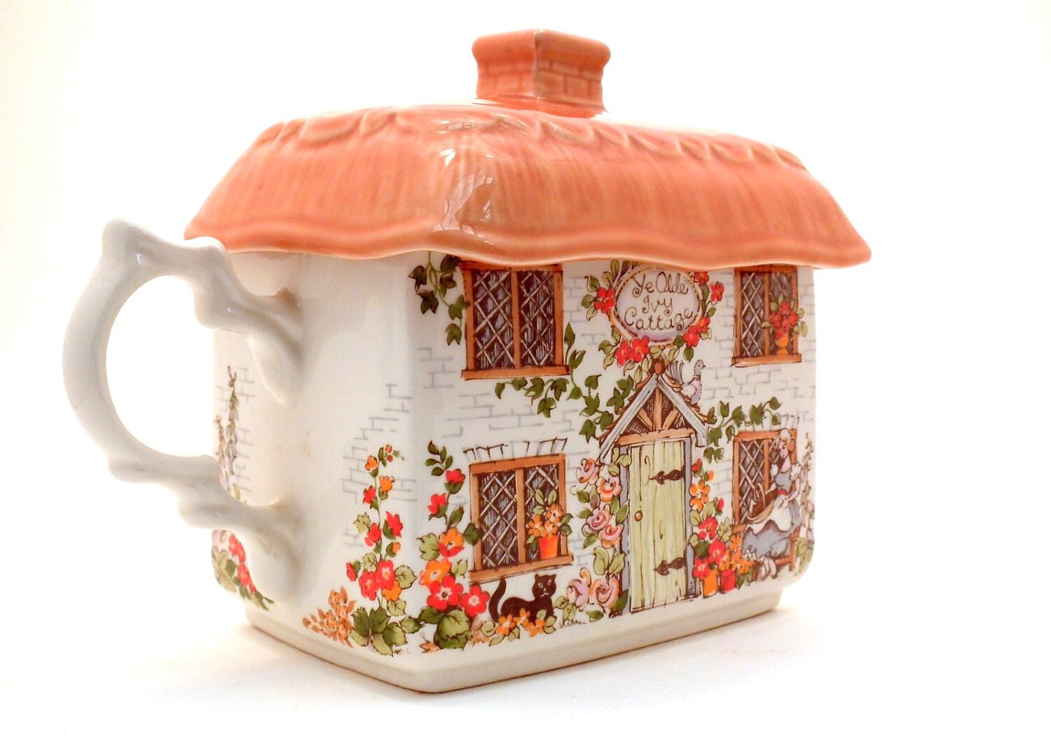 Vintage Teapot Cottage Sadler English China Etsy