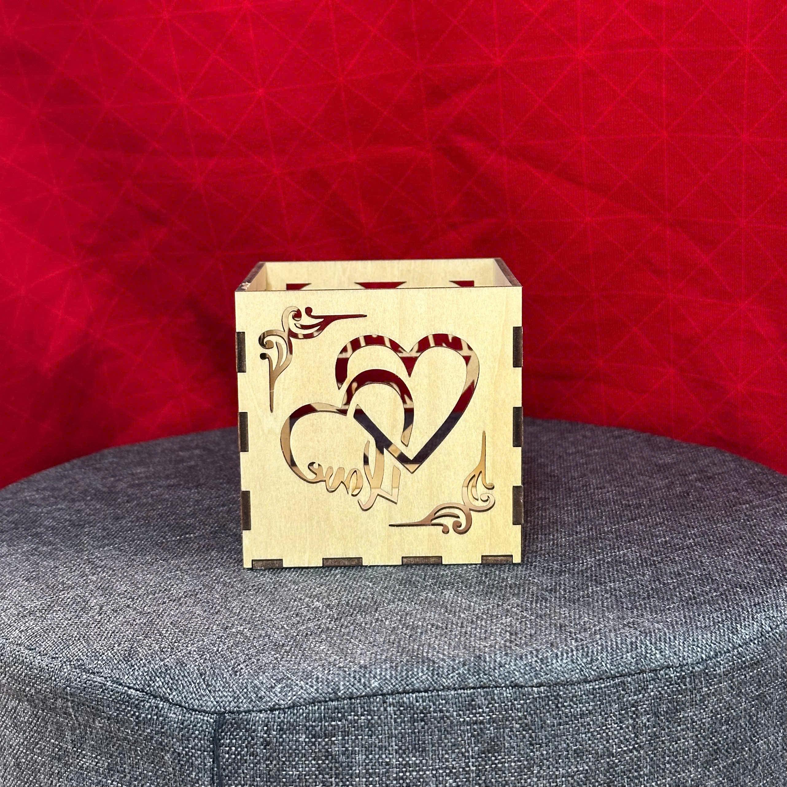 Personalized Wooden Love Box – Custom Couple Gift, Eternal Love ...
