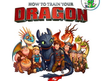 Toothless Hiccup Night Light Fury Watercolor Clipart Design | How To Train Your Dragon Party Decor (Digital Download)