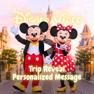 Ultimate Disney Vacation Trip Reveal - Custom, Personalized Video - Duck, Goofy, Mickey, Minnie, Child's Name - All Disney Parks (Version 2)