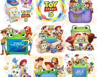 Story Friends Toys Watercolor Bundle, Toy Story 5 Characters Bundle PNG, Woody Buzz Jessie Digital Clipart, You’ve Got a Friend in Me png