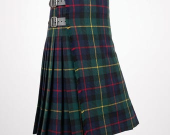 Falda escocesa de tartán Farquharson para hombre, de 8 yardas, hecha de lana acrílica. Traje tradicional escocés de las Tierras Altas.