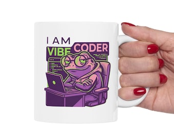 Coding Humor Coffee Cup | Funny Programmer Gift | Software Engineer Mug | Developer Geek Frog
