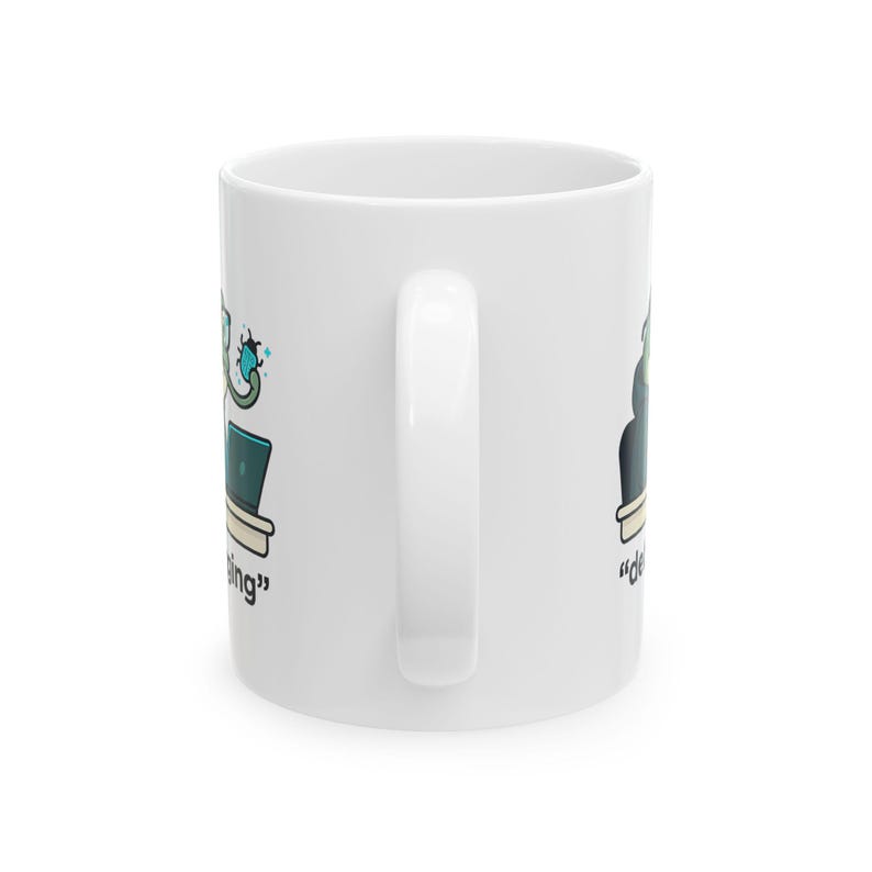 Divertente tazza da debugger a forma di rana / Tazza da caffè per programmatori / Regalo umoristico per informatici e appassionati di tecnologia IT immagine 6