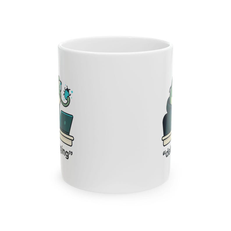 Divertente tazza da debugger a forma di rana / Tazza da caffè per programmatori / Regalo umoristico per informatici e appassionati di tecnologia IT immagine 2