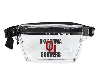 Oklahoma Sooners Clear Fanny Pack — Team Logo Transparent Belt Bag