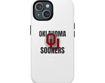 Oklahoma Sooners Tough Magnetic Phone Case — Durable Magnetic Snap-On College iPhone Cover