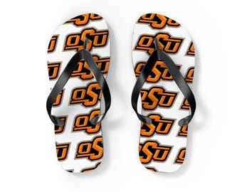 OSU Pattern Flip Flops – Oklahoma State Logo Beach Sandals