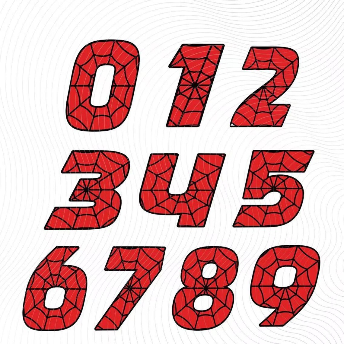 Spidey Font Letters, Numbers, Alphabet SVG PNG (digital Download) - Etsy