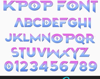 K- pop Font PNG, TTF, Huntrix Font Template: Customizable Text & Design (Canva Editable)