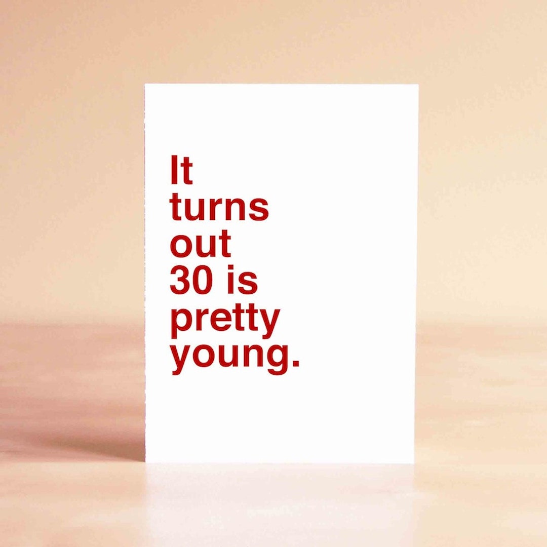 Funny 30th Birthday Card Birthday Card Funny 30th Birthday - Etsy