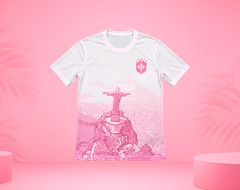 Guía de tallas de la camiseta rosa de fútbol de Brasil | Medidas precisas y tabla de tallas
