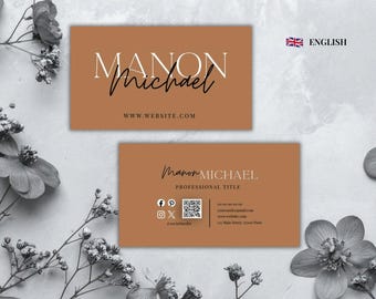 Printable Business Card for Travel Agent | Editable Design | Professional Business Card | Customizable Canva Template