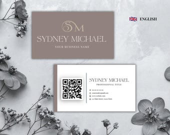 Printable Business Card For Professionals | Editable Design | Professional Business Card | Customizable Canva Template