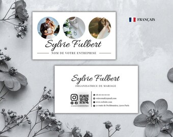 Printable Wedding Organizer Business Card | Editable Design | Professional Business Card | Customizable Template on Canva