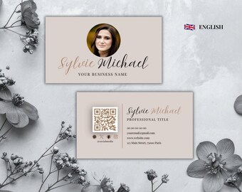 Printable Business Card for Social Media Manager | Editable Design | Professional Business Card | Customizable Canva Template