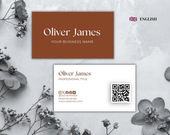 Printable Business Card for Nutritionist | Editable Design | Professional Business Card | Customizable Canva Template