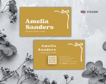 Printable Business Card for Graphic Designer | Editable Design | Professional Business Card | Customizable Canva Template