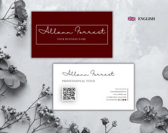 Printable Business Card for Consultant | Editable Design | Professional Business Card | Customizable Canva Template