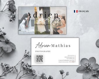 Printable Business Card for Photographers | Editable Design | Professional Business Card | Customizable Template on Canva