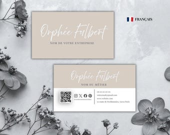 Printable Business Card for Therapists | Editable Design | Professional Business Card | Customizable Template on Canva