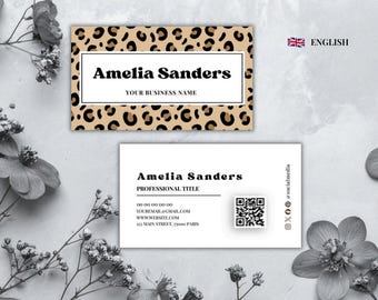 Printable Business Card for Entrepreneur | Editable Design | Professional Business Card | Customizable Canva Template