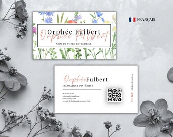 Printable Business Card for Interior Designers | Editable Design | Professional Business Card | Customizable Template on Canva