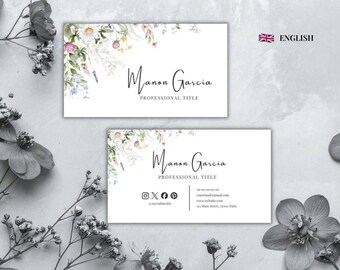 Printable Business Card for Makeup Artist | Editable Design | Professional Business Card | Customizable Canva Template