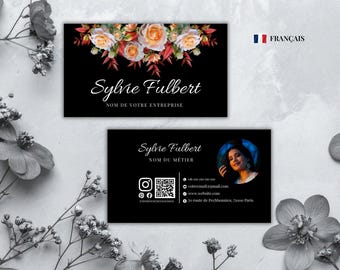 Printable Business Card for Nutritionists | Editable Design | Professional Business Card | Customizable Template on Canva