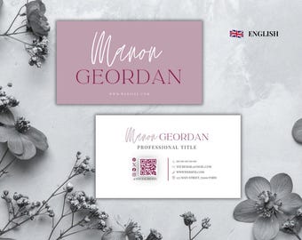 Printable Business Card for Lash Artist | Editable Design | Professional Business Card | Customizable Canva Template