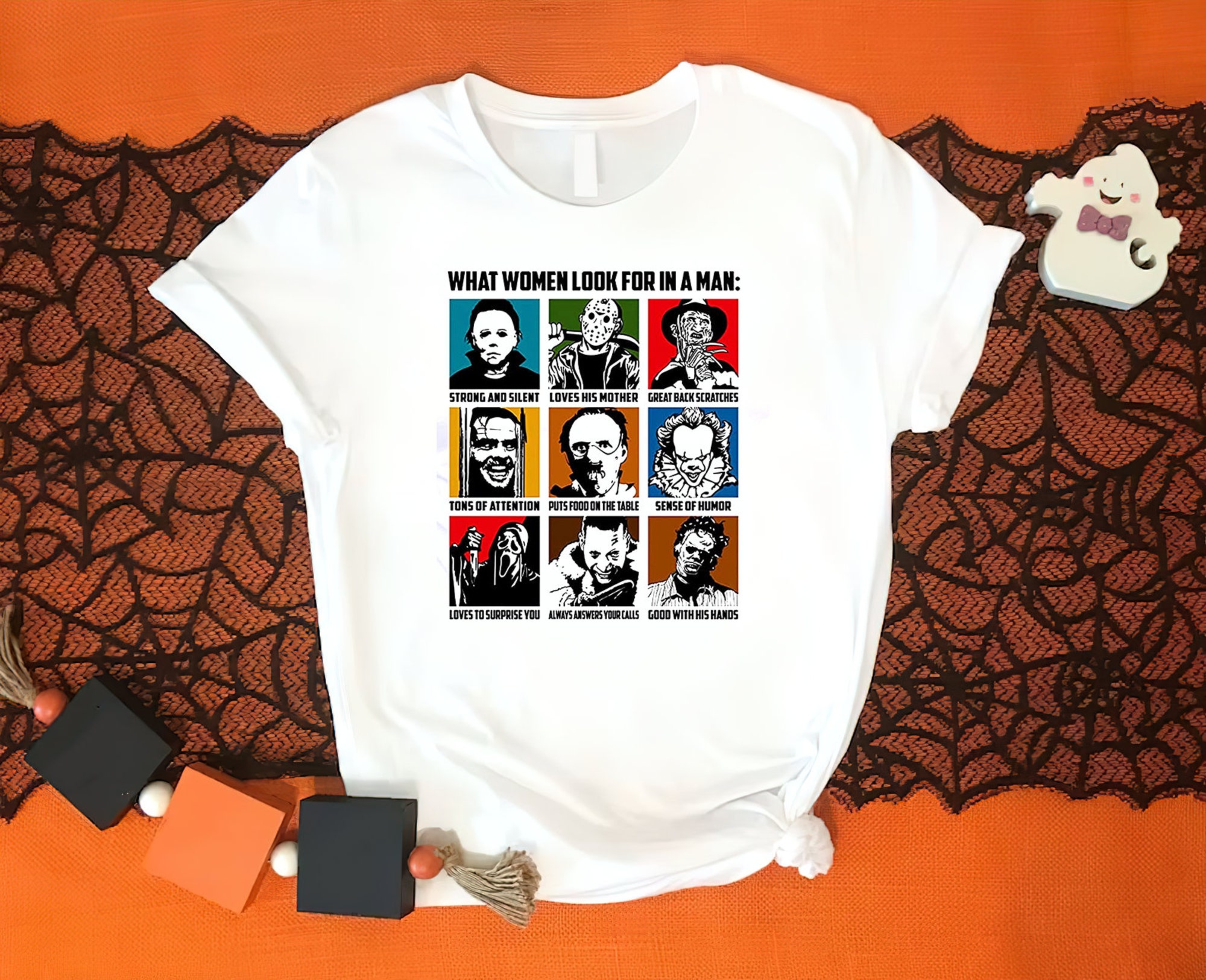 Friends Shirt With Horror Movie Characters, Horror Friends
