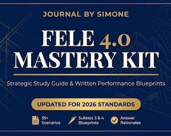 Kit de maîtrise FELE 4.0 - Guide d'étude pour la préparation aux examens de Floride (téléchargement numérique)