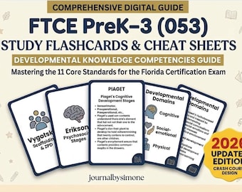 Fiches d'étude FTCE PreK-3 (053) - Alignement des normes FL (numérique 2026)