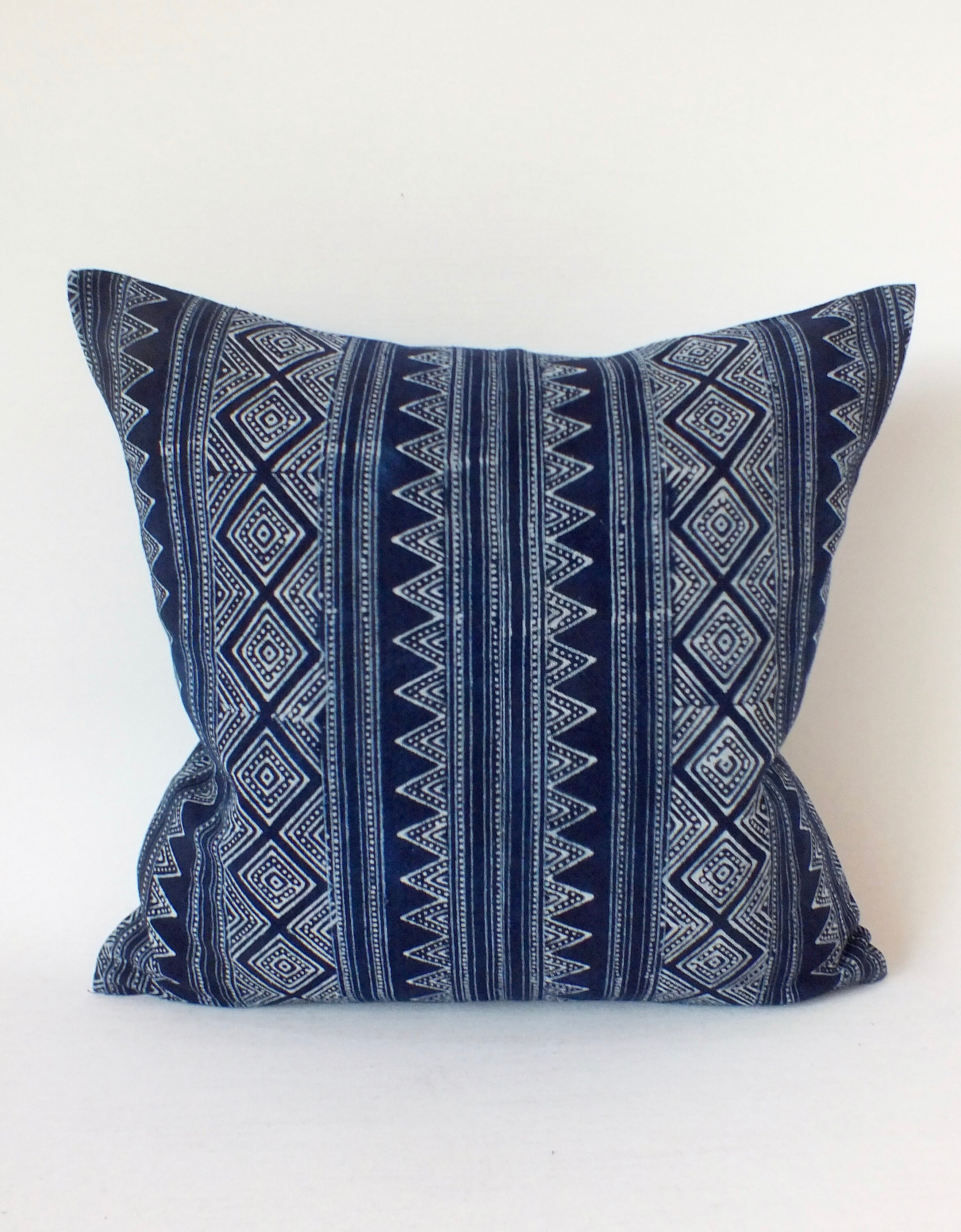 Batik Cushions Throw Pillows Decorative Accent Cover blue | Etsy