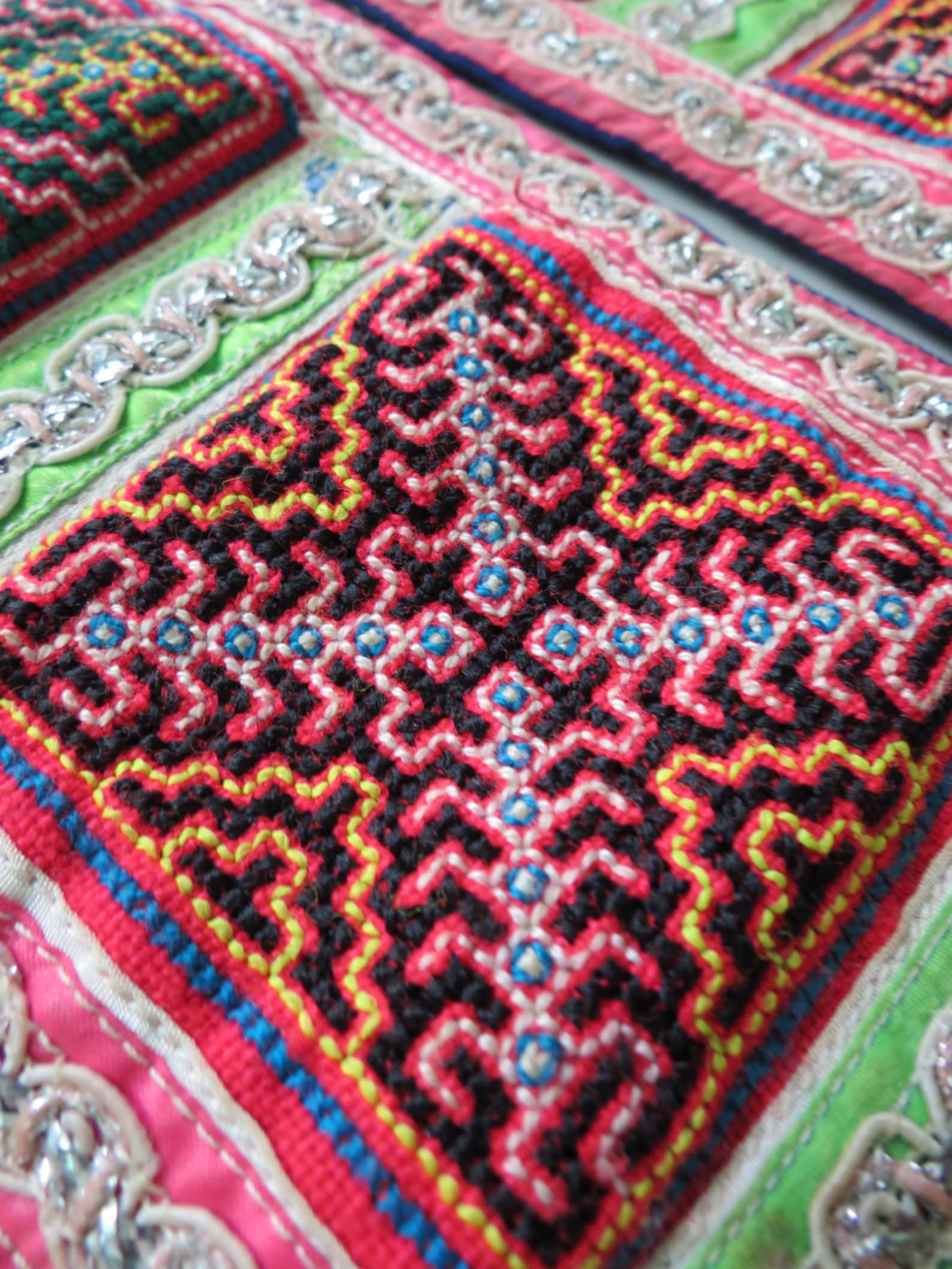 Hmong Fabrics Hmong Textiles Tribal fabrics Ethic Etsy