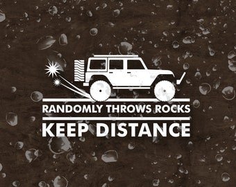 Keep Distance Decal 4 doors