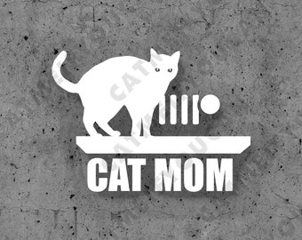 cat mom decal